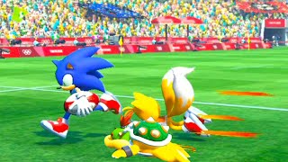 Mario and Sonic at the Olympic Games 2020   Rugby Sevens  Knuckles vs Tails ,Mario vs Luigi