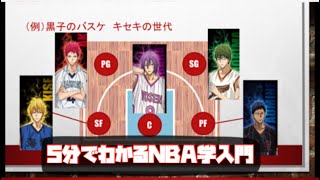 【5分でわかる】#2.バスケのポジションって？【NBA学入門】