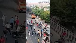 ഇതുപോലൊരു കാഴ്ച ഇതിനുമുമ്പ് കണ്ടിട്ടില്ല 😵😳🔥 Jaipur Car fire accident in Ajmer Road #shorts #jaipur