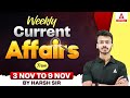 Weekly Current Affairs | Current Affairs From 3 Nov To 9 Nov For Defence Exams | By Harsh Sir