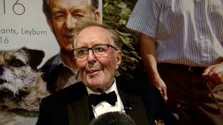 Our last meeting and interview with the great man ROBERT HARDY CBE FSA. (Video clip).