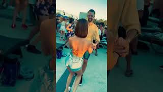 Sensual bachata to Romeo Santos at the festival pool party #shorts