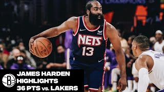 James Harden Highlights | 36 Point Triple-Double vs. Los Angeles Lakers