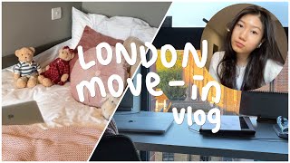 ✈️ london uni move in vlog | uni halls
