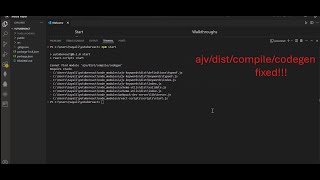 cannot file module 'ajv/dist/compile/codegen' require stack in React JS solved