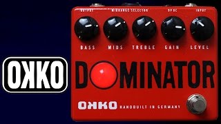 Okko Dominator High Gain Distortion Pedal Demo