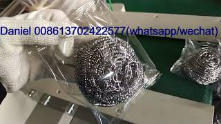 Steel wool stainless steel ball cleaner packing machine 鋼絲球包裝機