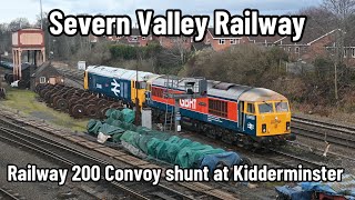 Severn Valley Railway | 0M44 arrives from Doncaster and shunts to form 0M55! | 69004, 50049 & 66315