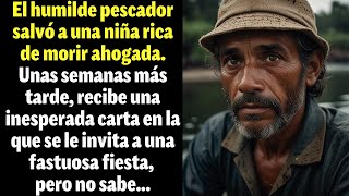 Un pescador salva a una niña rica de morir ahogada. Semanas después, recibe una carta inesperada...