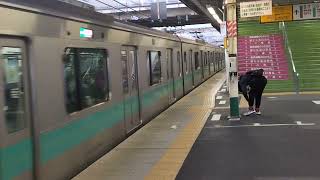 E233系2000番台マト16編成松戸駅発車