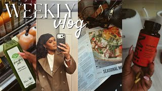 weekly vlog | girl dinner + devil wears prada + i have thoughts about PCOS & glp1 dupe + glam & more