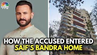 Saif Ali Khan's Attacker Identified, Took Fire Escape Stairs To Enter Actor's Home | N18V