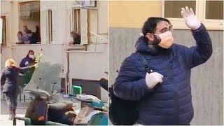 Giovane papà sconfigge il Covid e torna a casa dopo 1 mese: la commovente sorpresa del quartiere