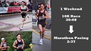 2019 Ottawa 10K (30:08) - Ottawa Marathon (pacing - 2:37) - 12 hours apart!