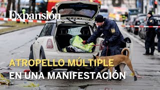 Atropello múltiple en Múnich durante una manifestación