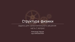 Лекция 1.6.1 | Задача для самостоятельного решения. Часть 1: вопрос | Александр Чирцов | Лекториум