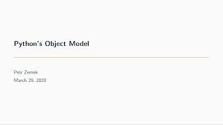 Python's Object Model | Petr Zemek