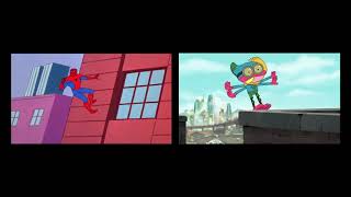 Comparison Video - Amphibia/Spider-Man INTRO MASHUP