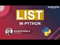Introduction To List In Python | Python Lists And List Function | Python Tutorial | Great Learning