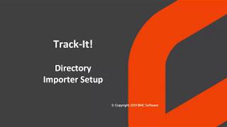 Track-It! 2019 - Directory Importer Setup