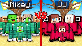 JJ and Mikey in SQUID GAME 2 Family Army Battle in Minecraft - Maizen