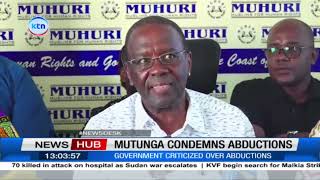 Former CJ Willy Mutunga condemns abductions