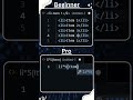 Beginner vs. Pro HTML Coding: Manual Lists vs Lightning-Fast Emmet Shortcuts!