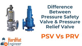 What is the Difference between Pressure Safety Valve-PSV and Pressure Relief Valve-PRV (PSV Vs. PRV)