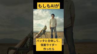 【変身】もしもAIが仮面ライダー作ったら。バッタと合体すると。