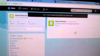 Twitter remote control for mbed