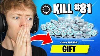 Gifting Fortnite Streamers 10,000 VBucks For Every Kill