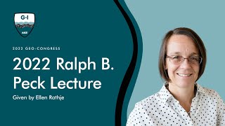 Geo-Congress 2022: Ralph B. Peck Lecture: Ellen Rathje: Site Response Analysis
