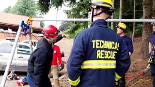 Arizona Vortex Tripod setup with Extended Easel Leg; Training with Vancouver Fire & Rescue