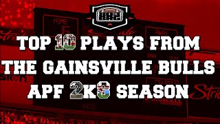 TOP 10 HIGHLIGHT PLAYS! ALL PRO FOOTBALL 2K8 | GAINSVILLE BULLS