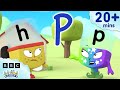 Text and Capital Letters A to Z 🔤 | Lesson Thirteen - Phonics Made Easy | Alphablocks