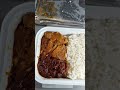 Nasi Lemak Pak Nasser Air Asia: Nasi lemak, ayam rendang, sambal, telur rebus, teri, dan kacang