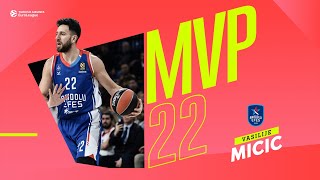 Vasilije Micic | Round 11 MVP | 2022-23 Turkish Airlines EuroLeague