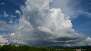 金剛山の上に湧く積乱雲　　タイムラプス撮影