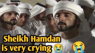 today Sheikh Hamdan is very crying 😭 Fazza prince of Dubai | Sheikh Hamdan sad Poerty |