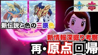 【ポケモン剣盾】新情報を超深掘り考察！！伝説ポケモンと”色の三原色”-黄色モチーフの第3伝説が登場？！-など【ポケットモンスターソードシールド】