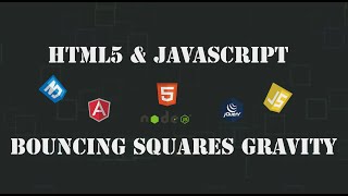HTML & Javascript Gravity Bouncing Squares ( Web Tutorials )