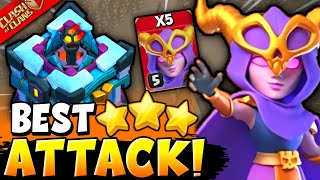 TH13 Super Witch Attack Strategy | Queen Charge Super Witch Smash Attack Th13 (Clash of Clans)