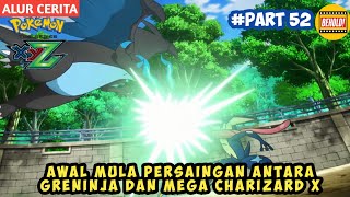 Ketika Ash Greninja Bertarung Melawan Mega Charizard X - Alur Cerita Pokemon XYZ