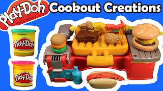 Play Doh Cookout Creations Barbecue Grill Playset Unboxing & Review - KTR Videos