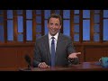 seth s story stephen colbert taking over for letterman late night with seth meyers