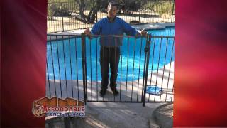 Ornamental Iron Pool Fencing by Affordable Fence and Gates in Tucson Az