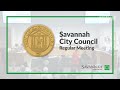 savannah city council meeting 11 7 24