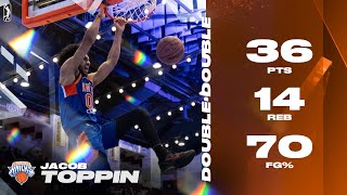 Jacob Toppin Drops Efficient Double-Double In Knicks Win