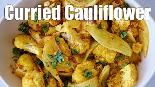 Curried Cauliflower | Simple Oven-roasted Side Dish