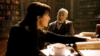 Jim Byrnes sings to Amanda Tapping in Sanctuary: Fugue